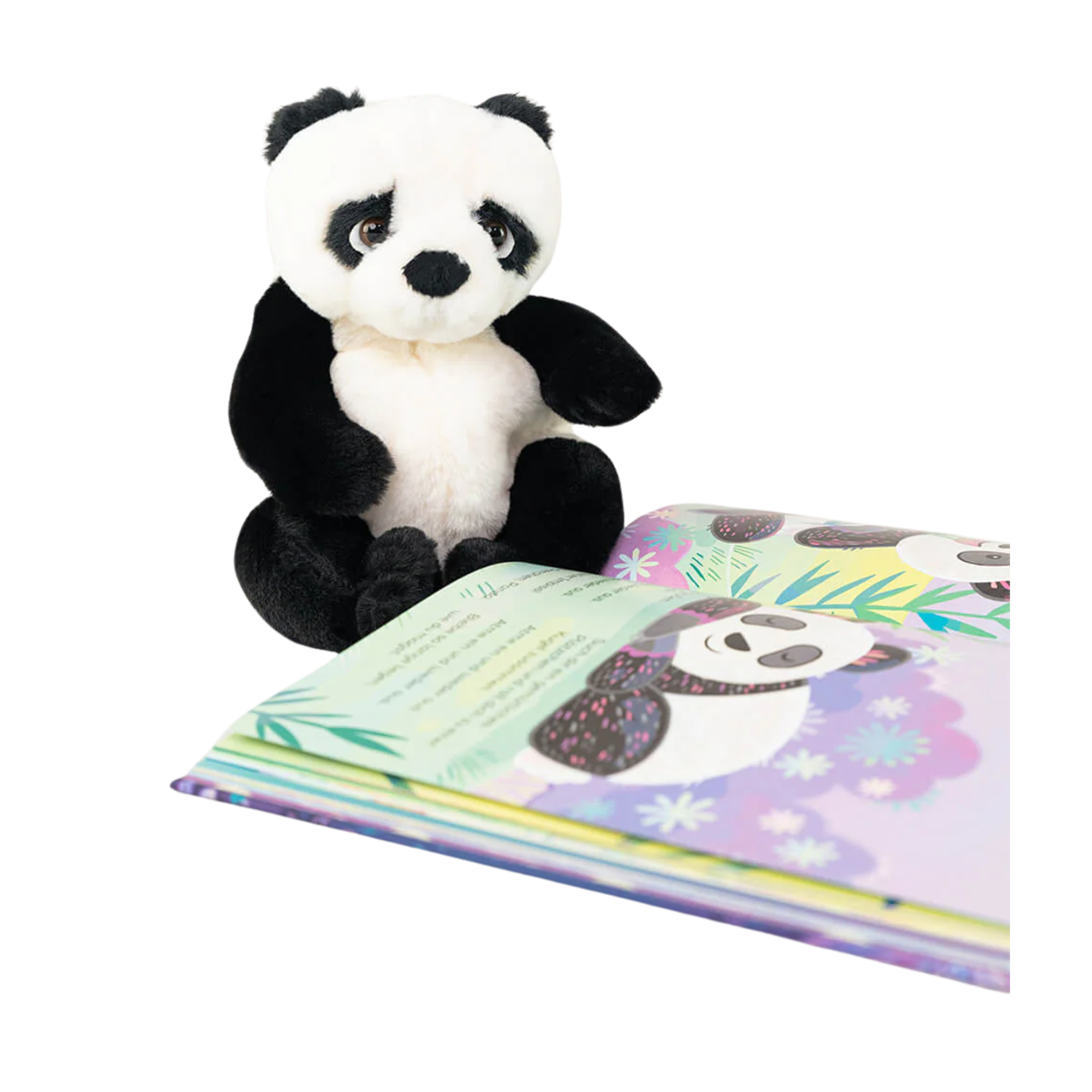 Entspannt wie ein Panda + Stofftier „Panda”