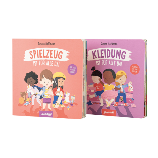 Spielzeug ist für alle da & Kleidung ist für alle da